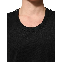 Black Cotton Sleeveless Underwear Men Tank Top