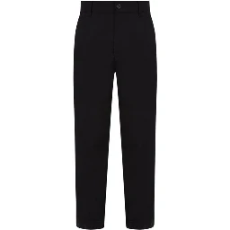 Black Recycled Cotton Chino Pants