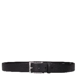 Black Leather Regular Belt