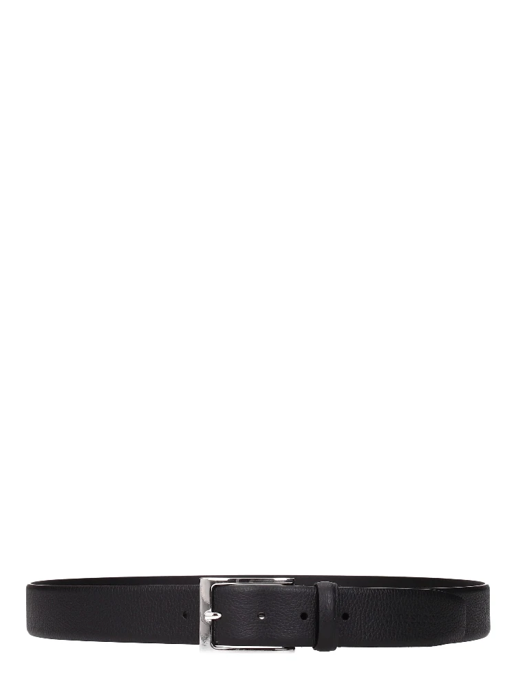 Black Leather Regular Belt