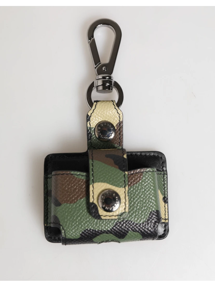 Multicolor Camouflage Leather Metal Accessory  Airpods Case