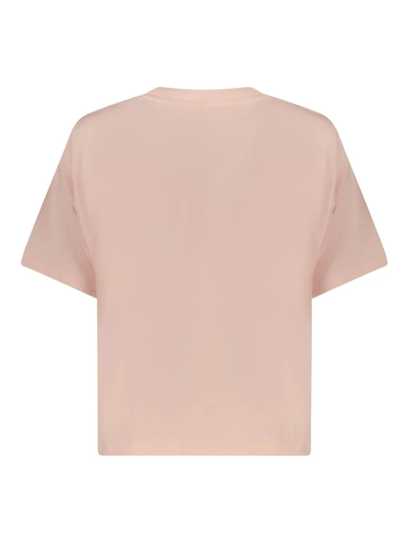 Pink Cotton Women T-Shirt