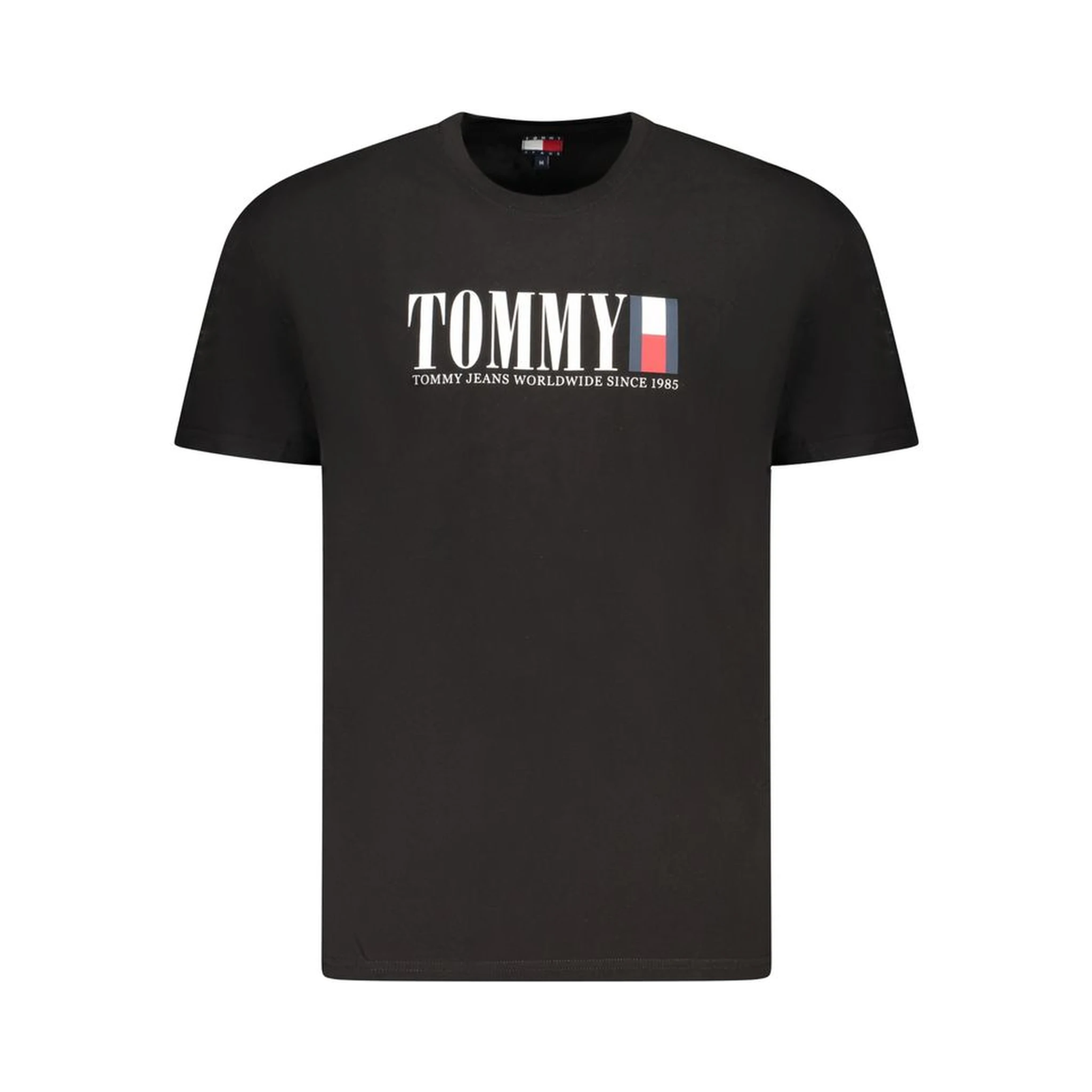 Black Cotton Men T-Shirt