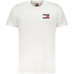 White Cotton Men T-Shirt