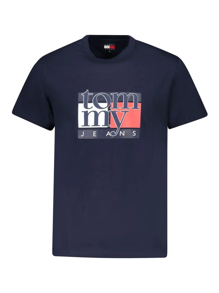 Blue Cotton Men T-Shirt