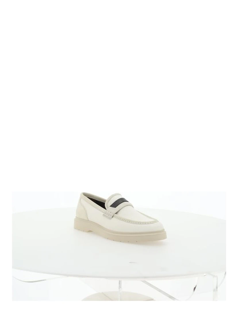 Beige Loafers Shoes