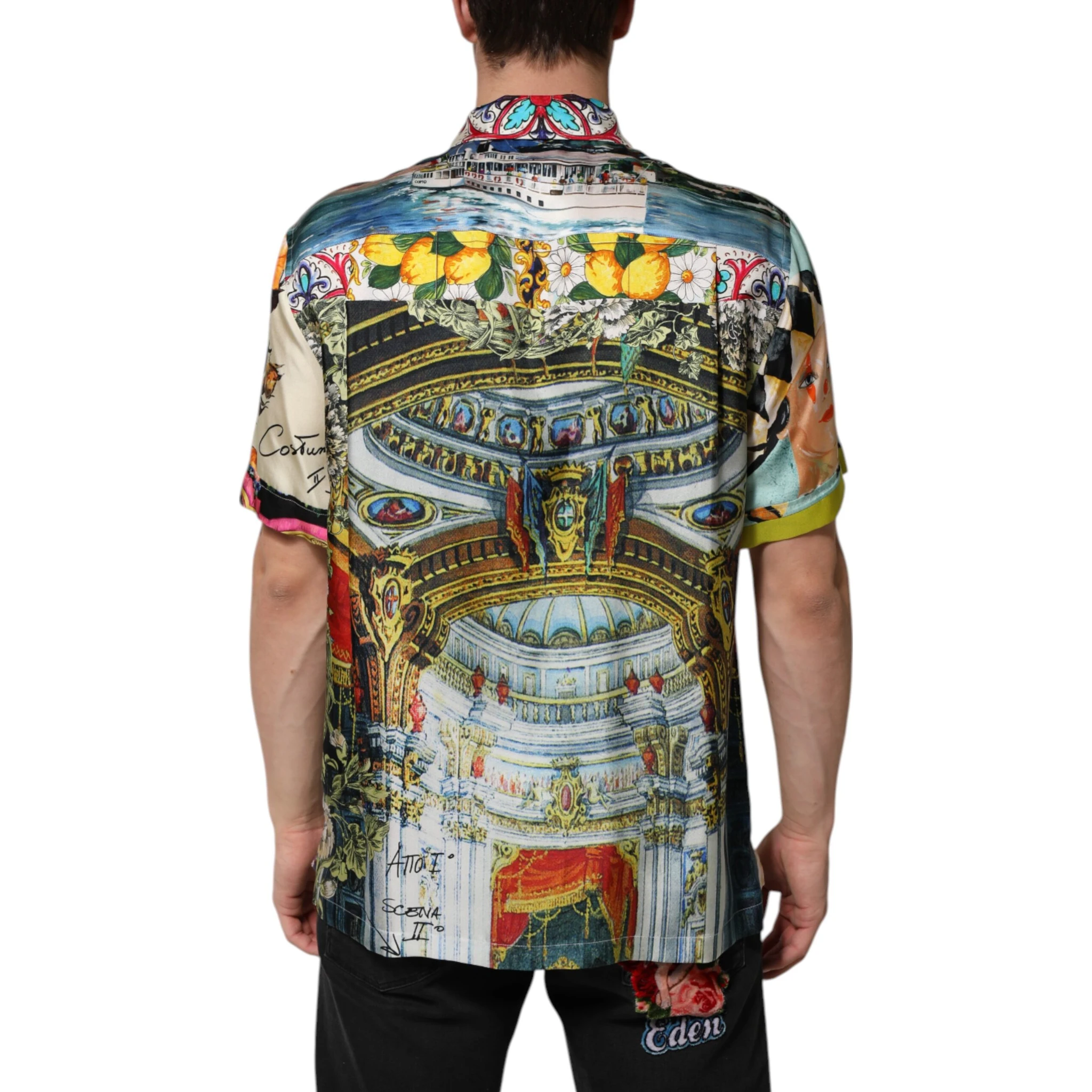 Multicolor Printed Button Down Casual Shirt
