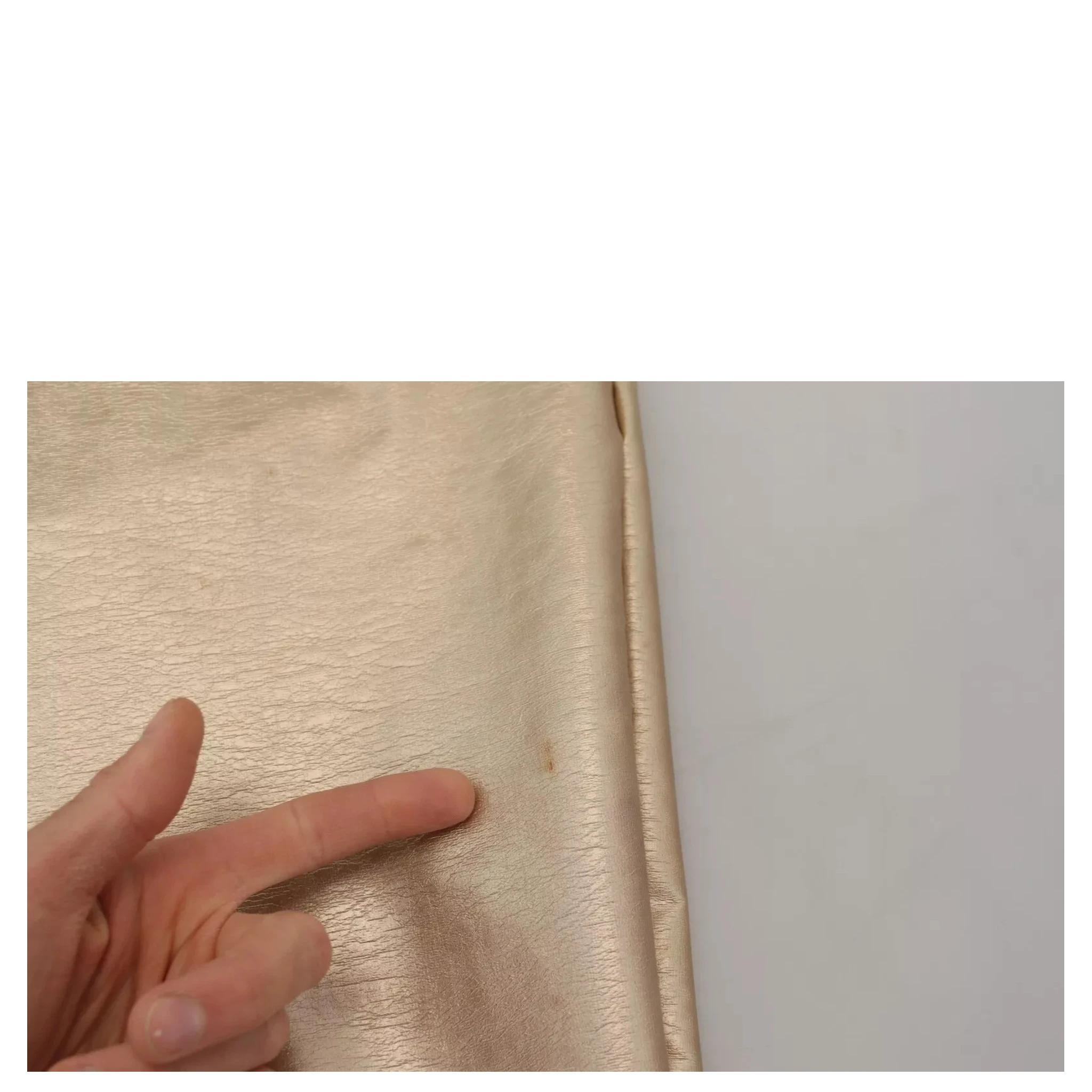 Metallic Gold Polyester StraightTrouser Pants