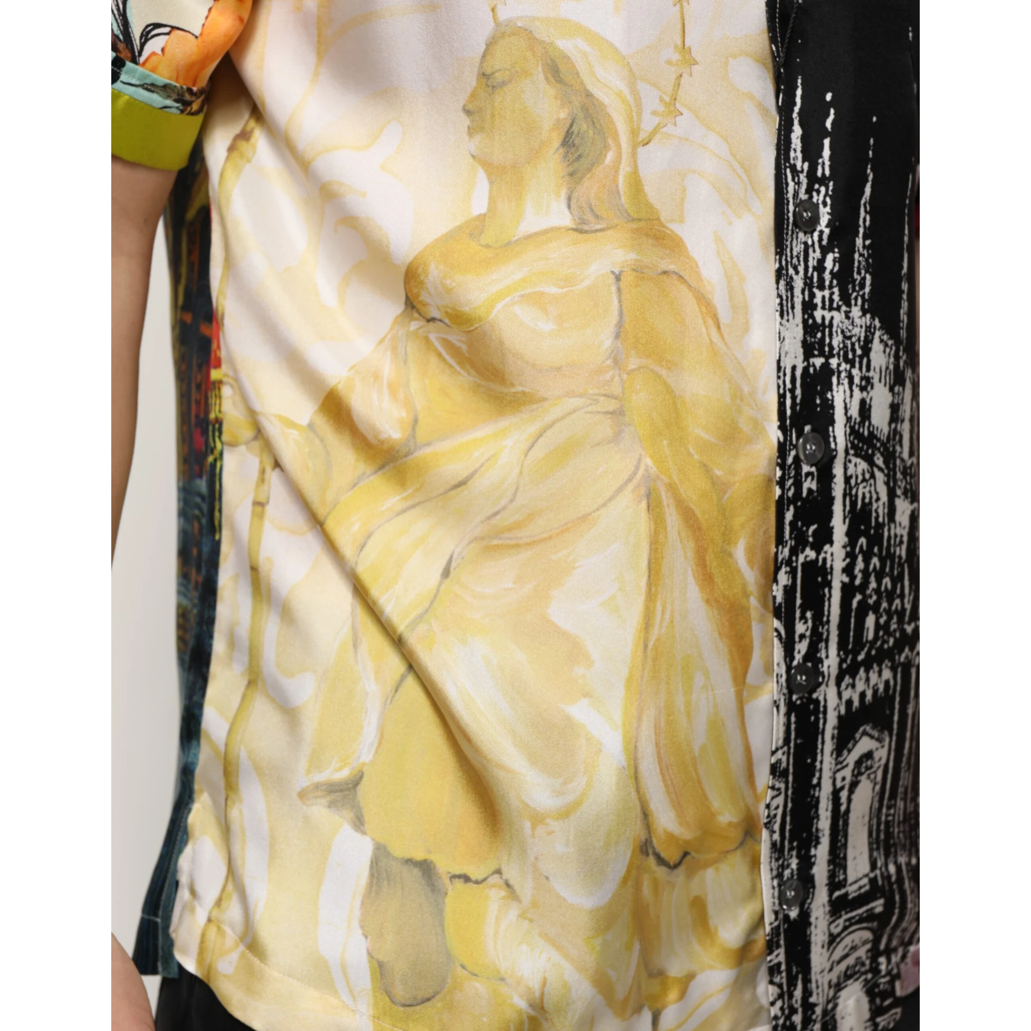 Multicolor Printed Button Down Casual Shirt