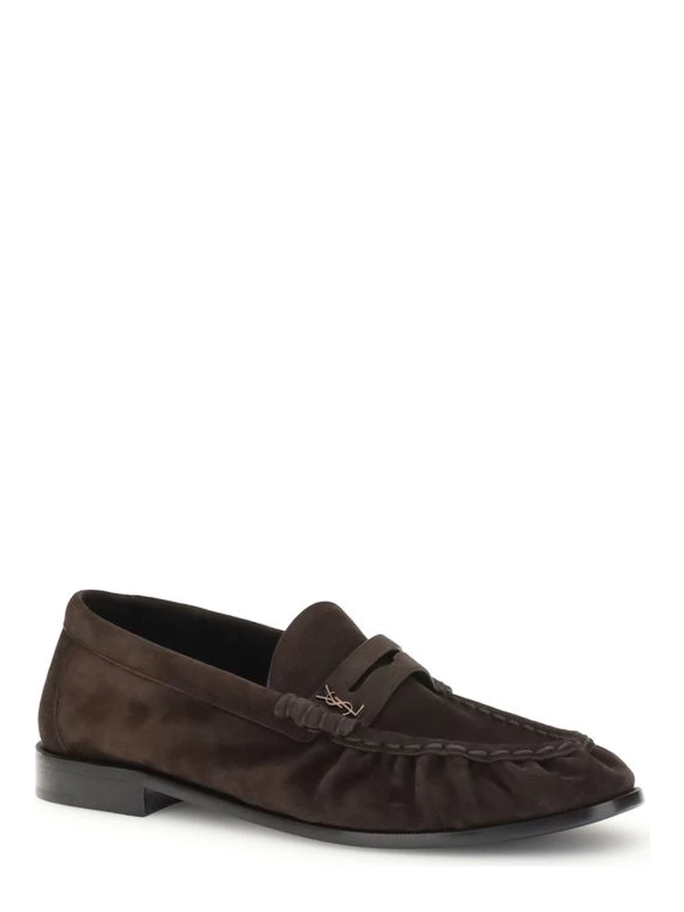 Brown Calf Leather Bos Taurus Slip-On Loafers alternative