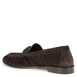 Brown Calf Leather Bos Taurus Slip-On Loafers