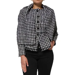 Multicolor Wool Monochrome Patterned Jacket
