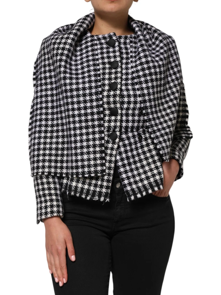 Multicolor Wool Monochrome Patterned Jacket alternative