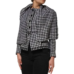Multicolor Wool Monochrome Patterned Jacket