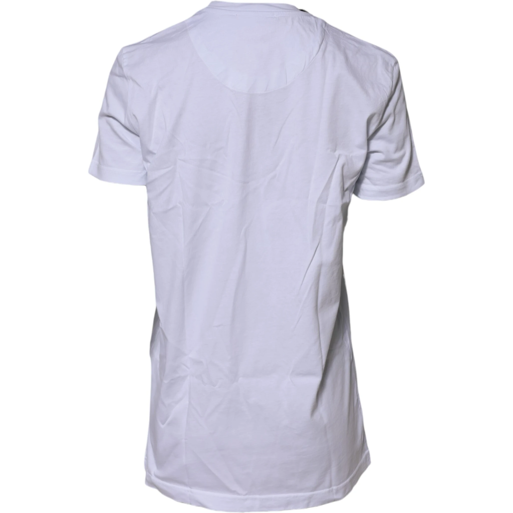 White Short Sleeves Crew Neck Top T-shirt