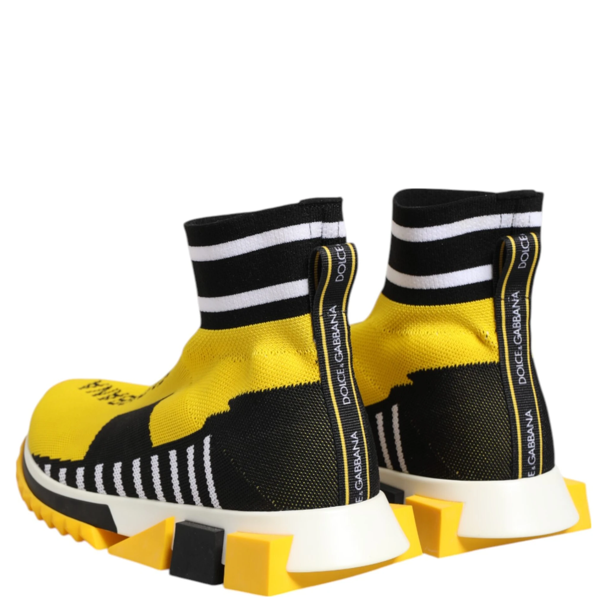 Yellow Black Sorrento Socks Sneakers Shoes