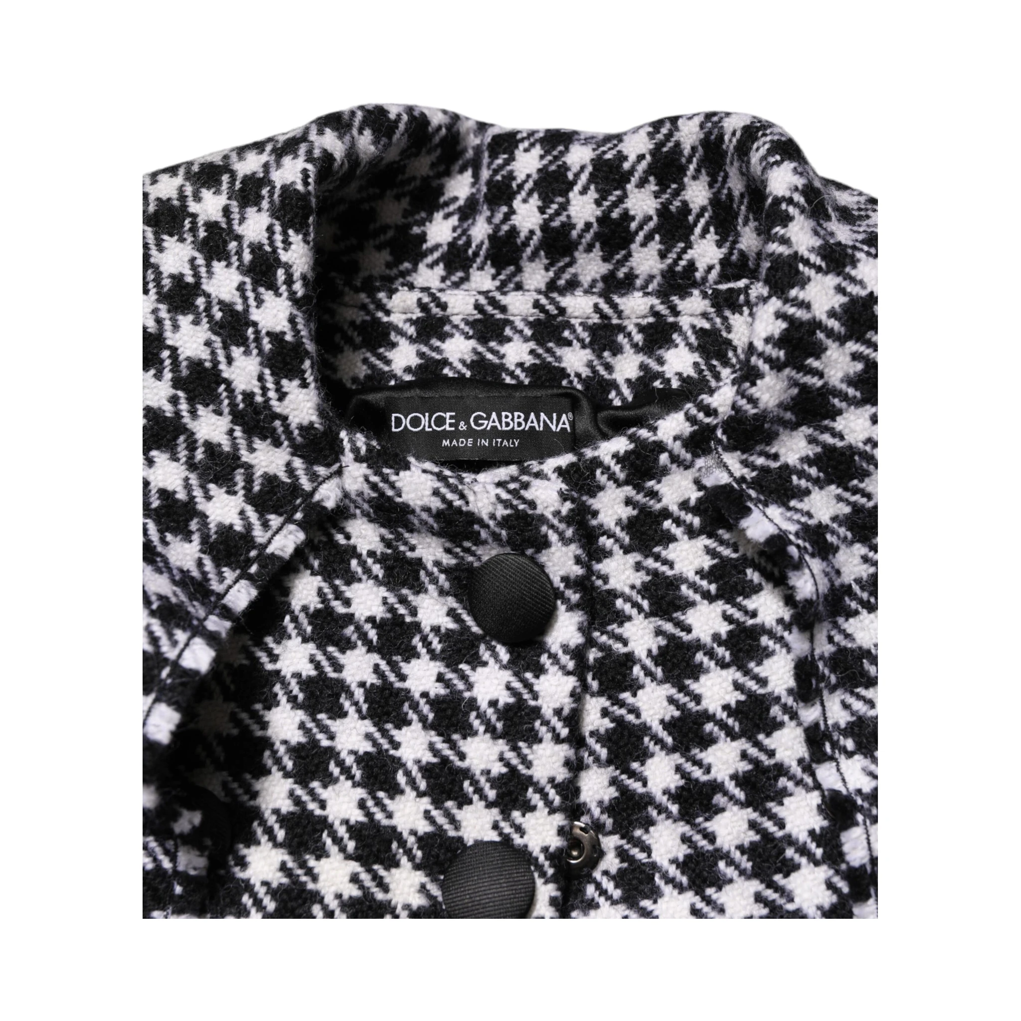 Multicolor Wool Monochrome Patterned Jacket