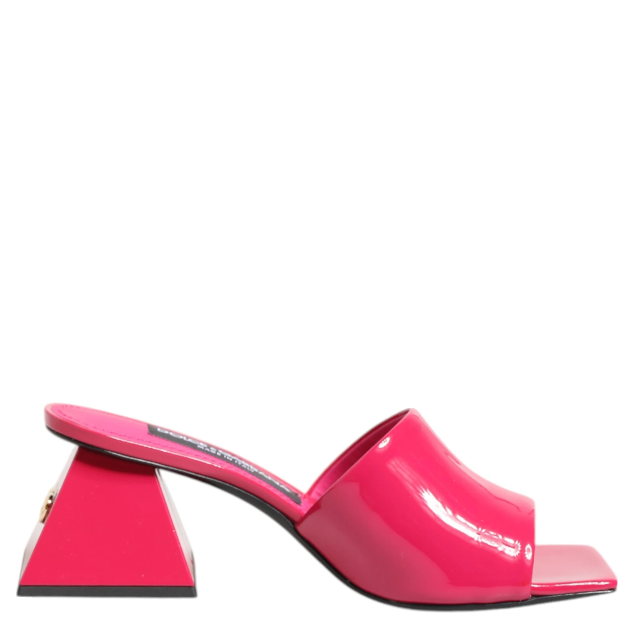Pink Open Toe Block Heel Mules Sandals Shoes