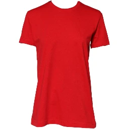 Red Casual Crew Neck Short Sleeve Top T-shirt