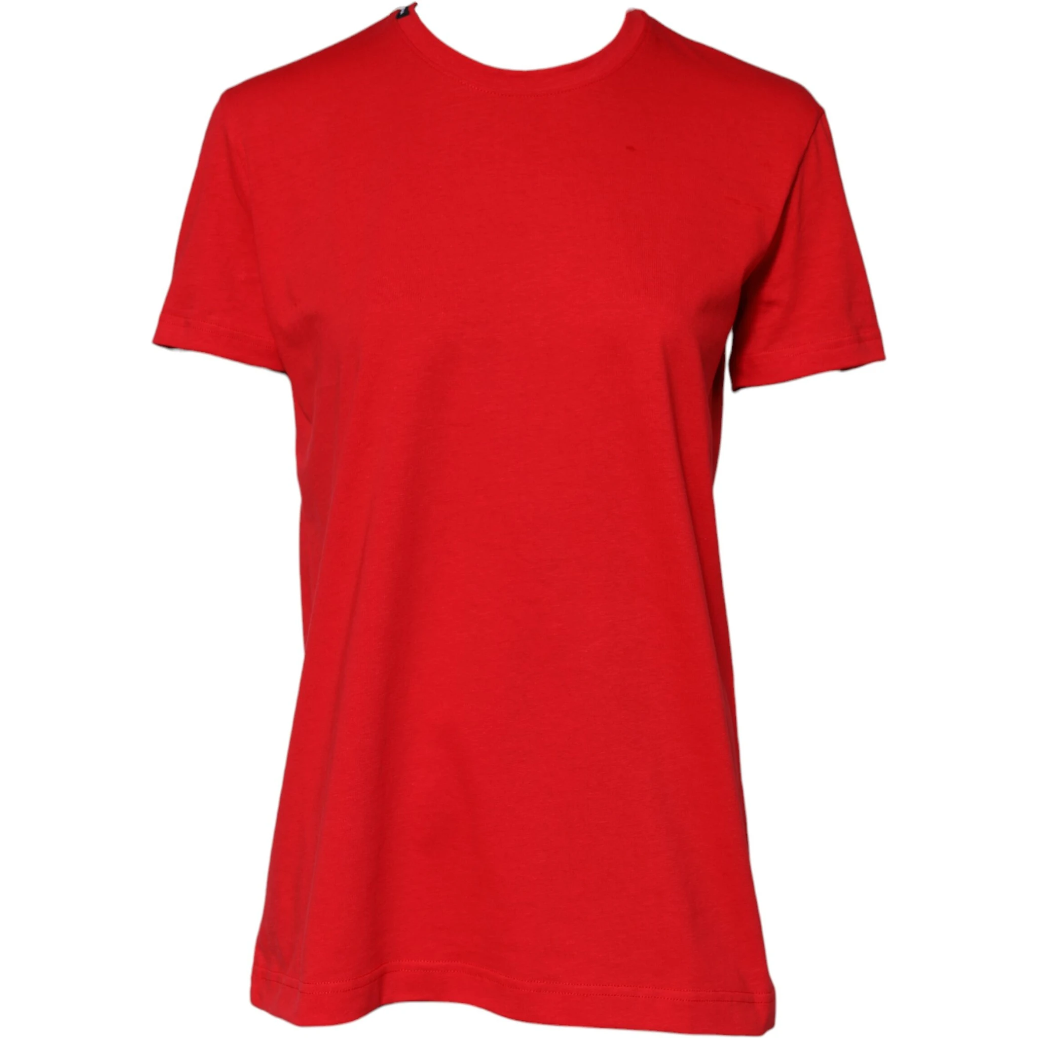 Red Short Sleeves Crew Neck Casual Top T-shirt