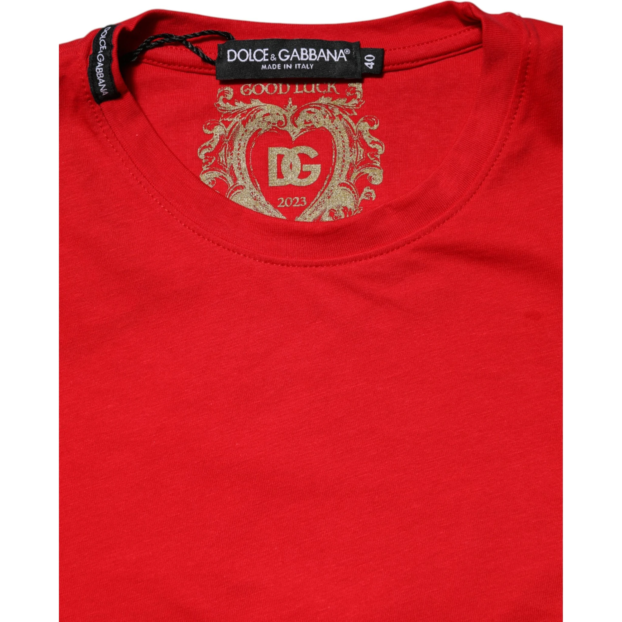Red Short Sleeves Crew Neck Casual Top T-shirt