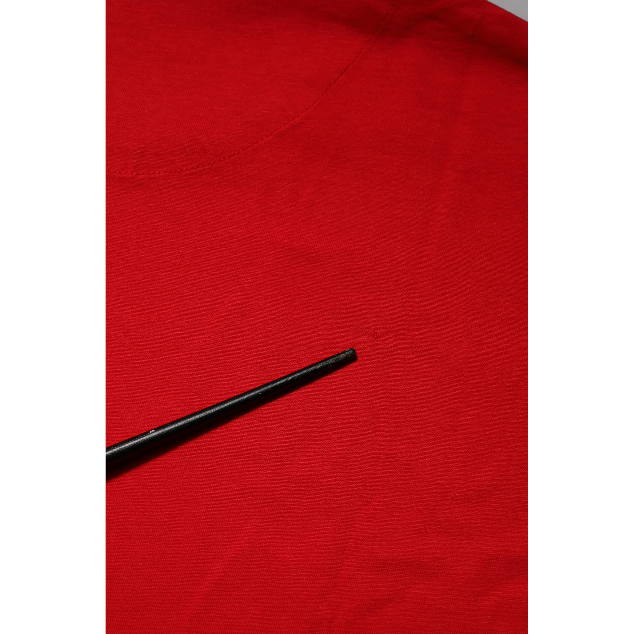 Red Crew Neck Short Sleeves Tee T-shirt