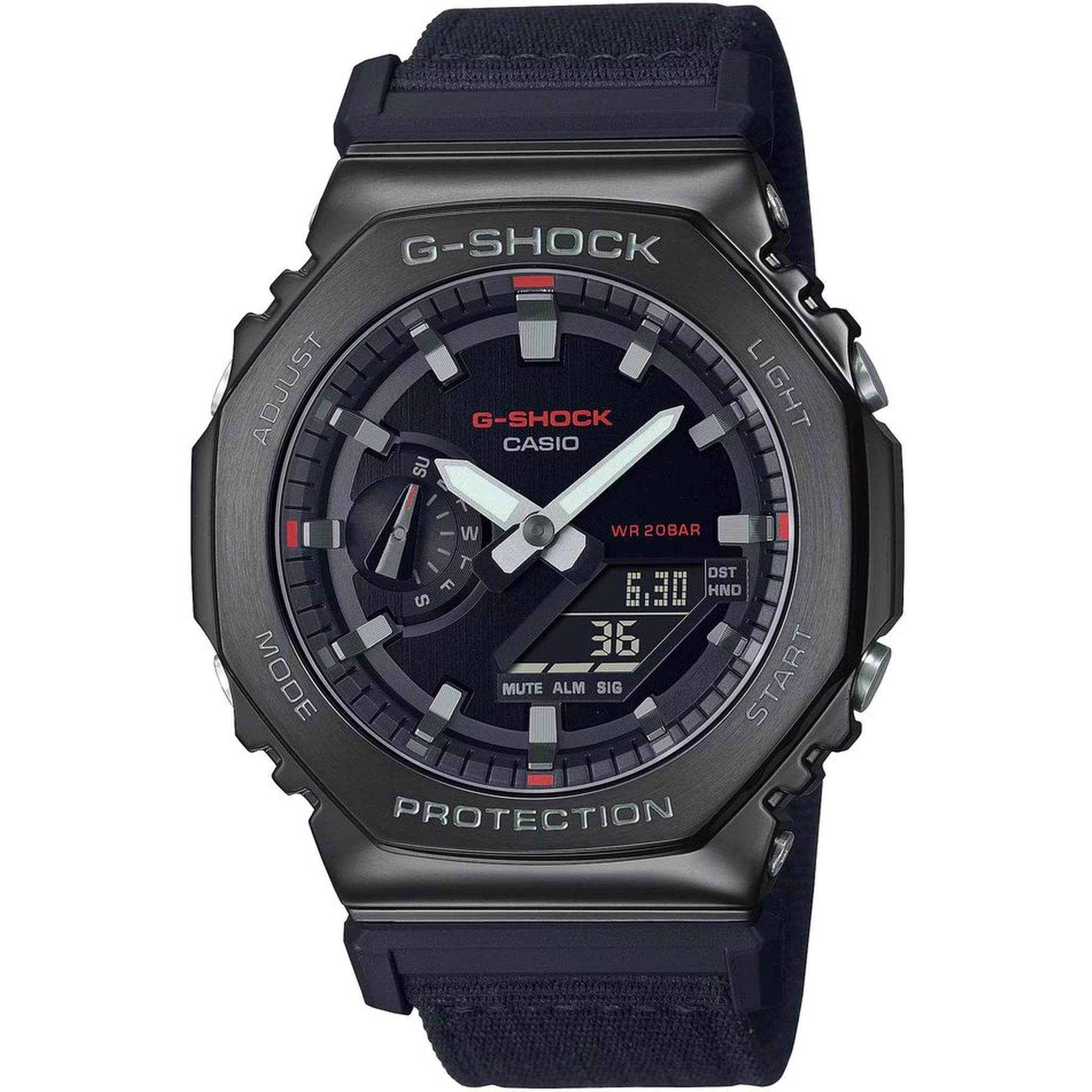 Black Fabric Sport Watch