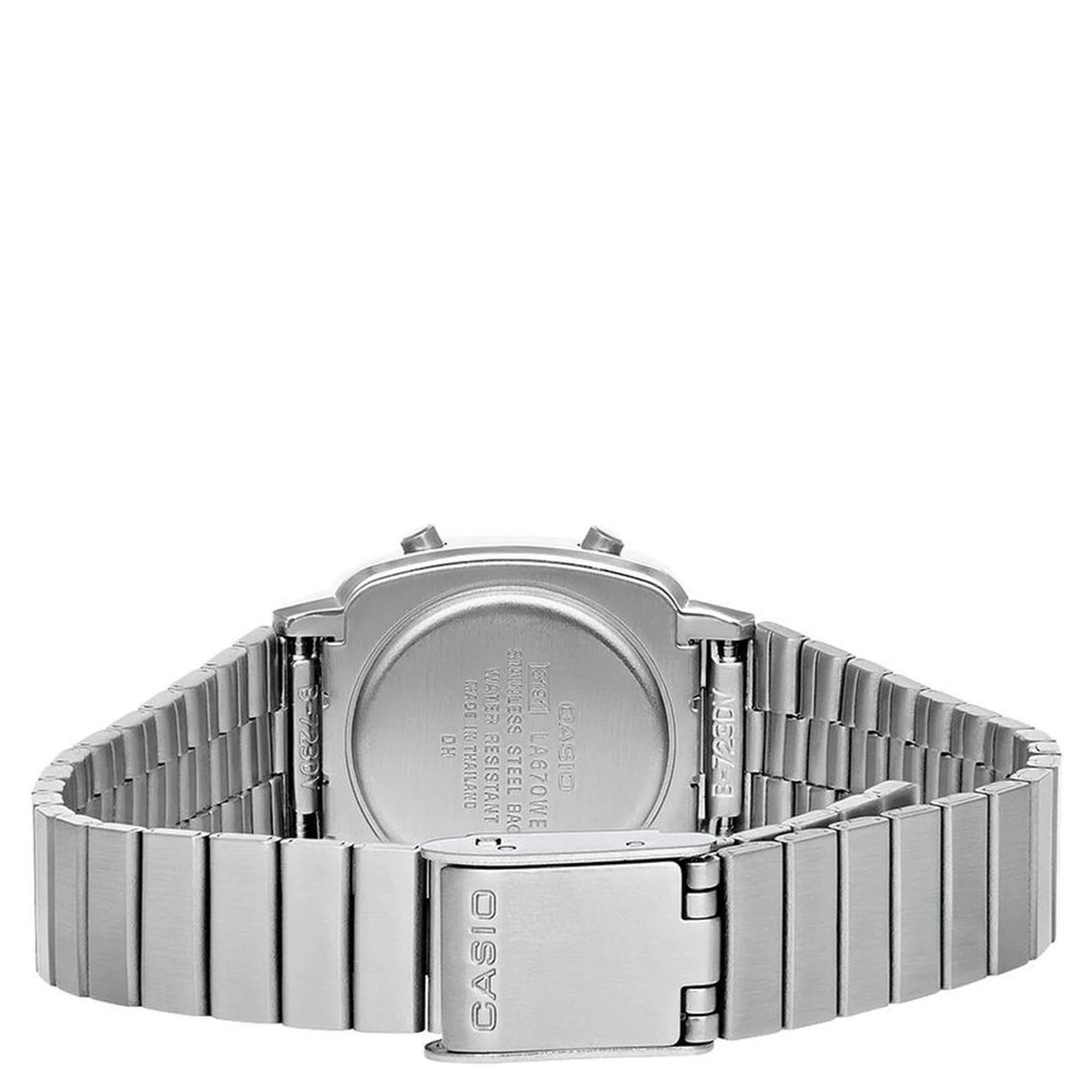 Gray Stainless Steel Digital Watch