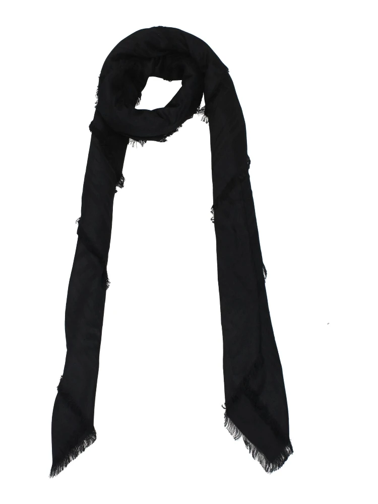 Black Viscose Foulard