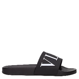 Black Cotton Slippers