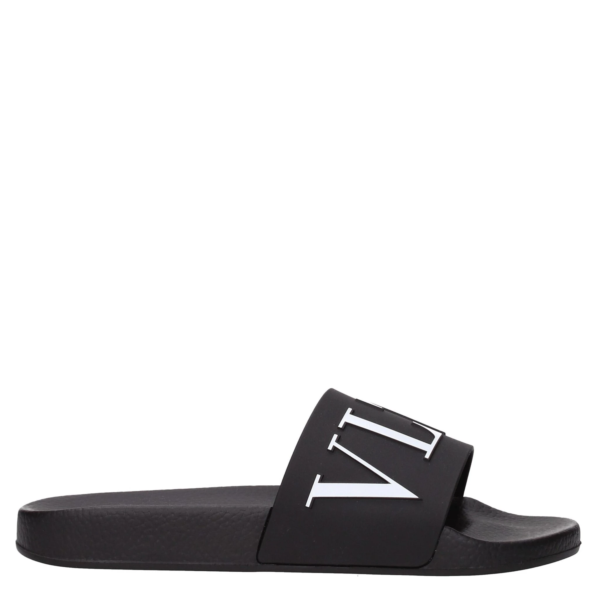 Black Cotton Slippers