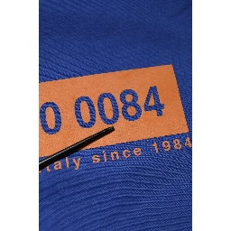 Blue Logo Graphic Cotton Crew Neck T-shirt