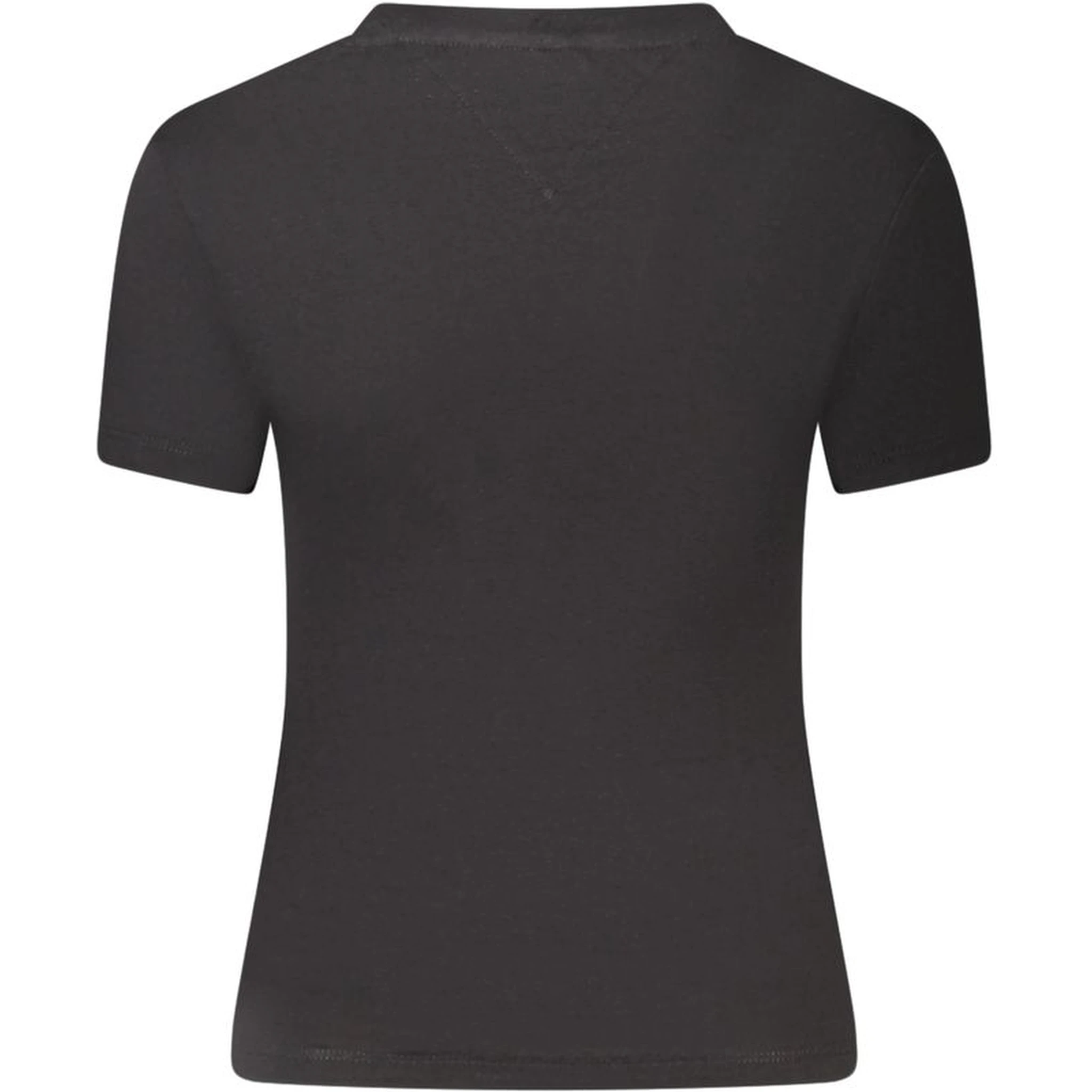 Black Cotton Women T-Shirt