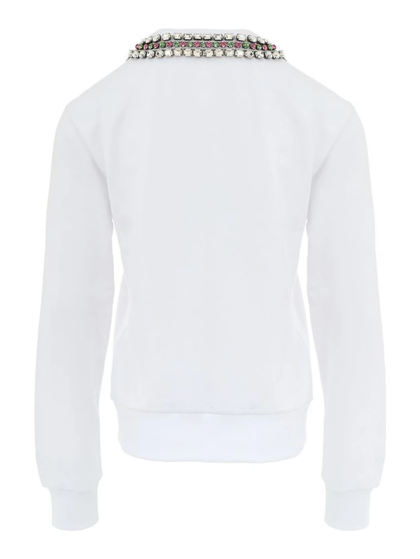 White Cotton Sweatshirt
