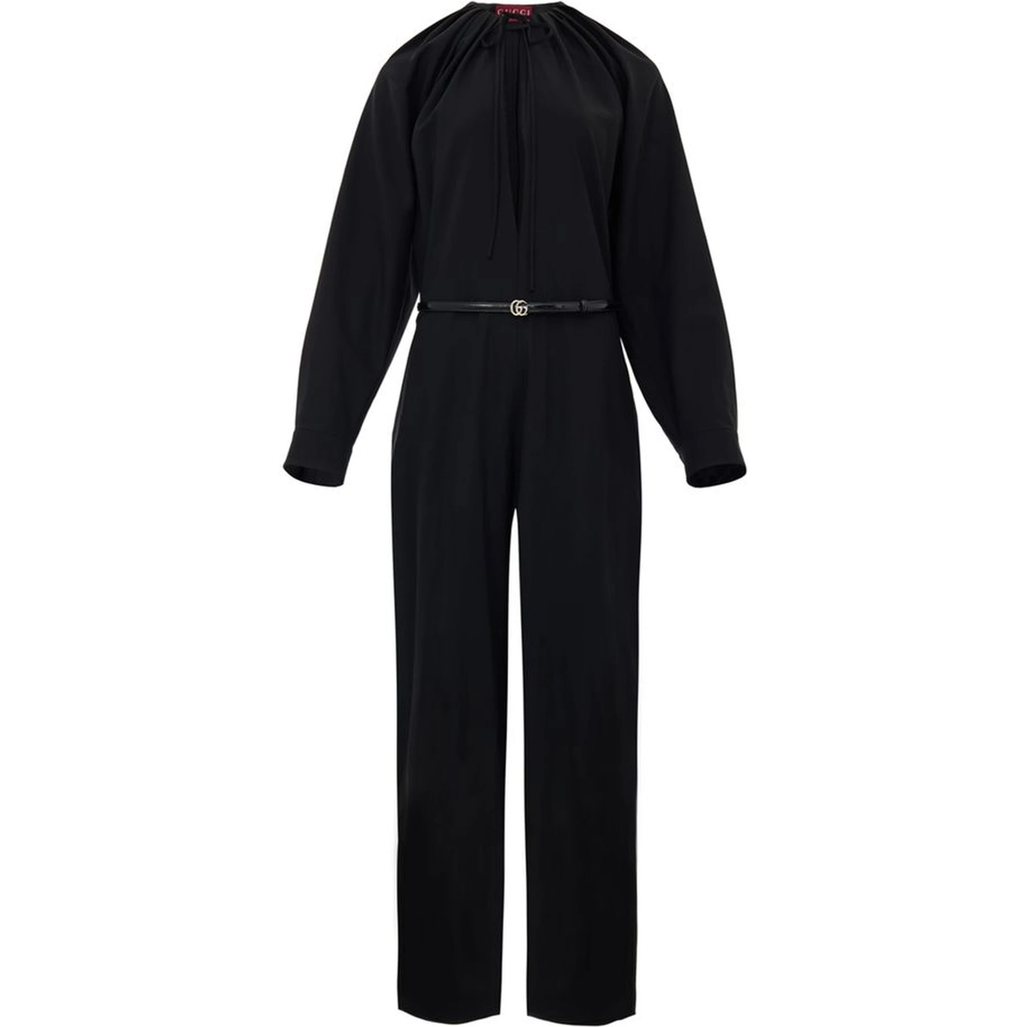 Black Wool Jumpsuit