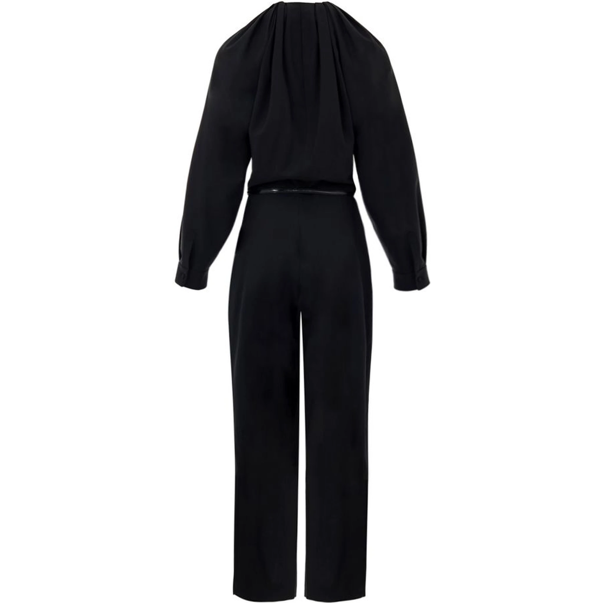 Black Wool Jumpsuit