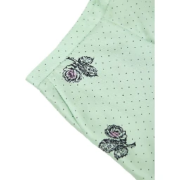 Green Silk Casual Pants