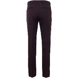 Bordeaux Wool Dress Pants