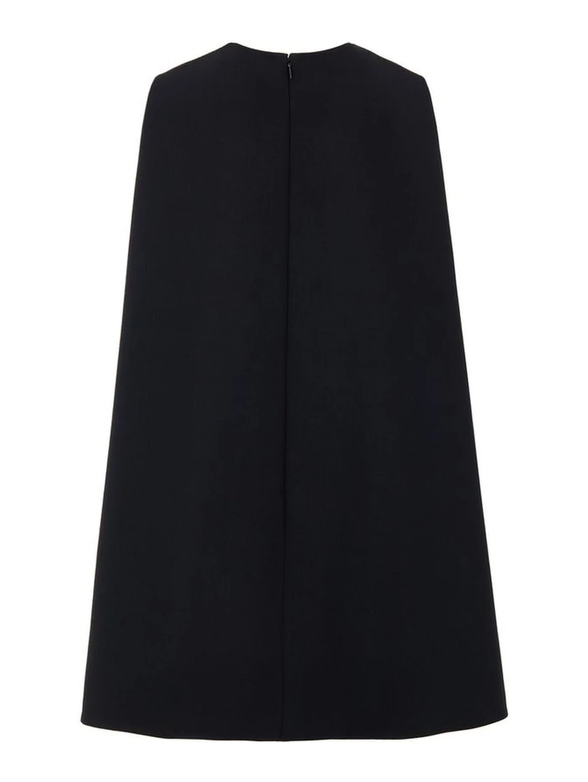 Black Wool Casual Dress