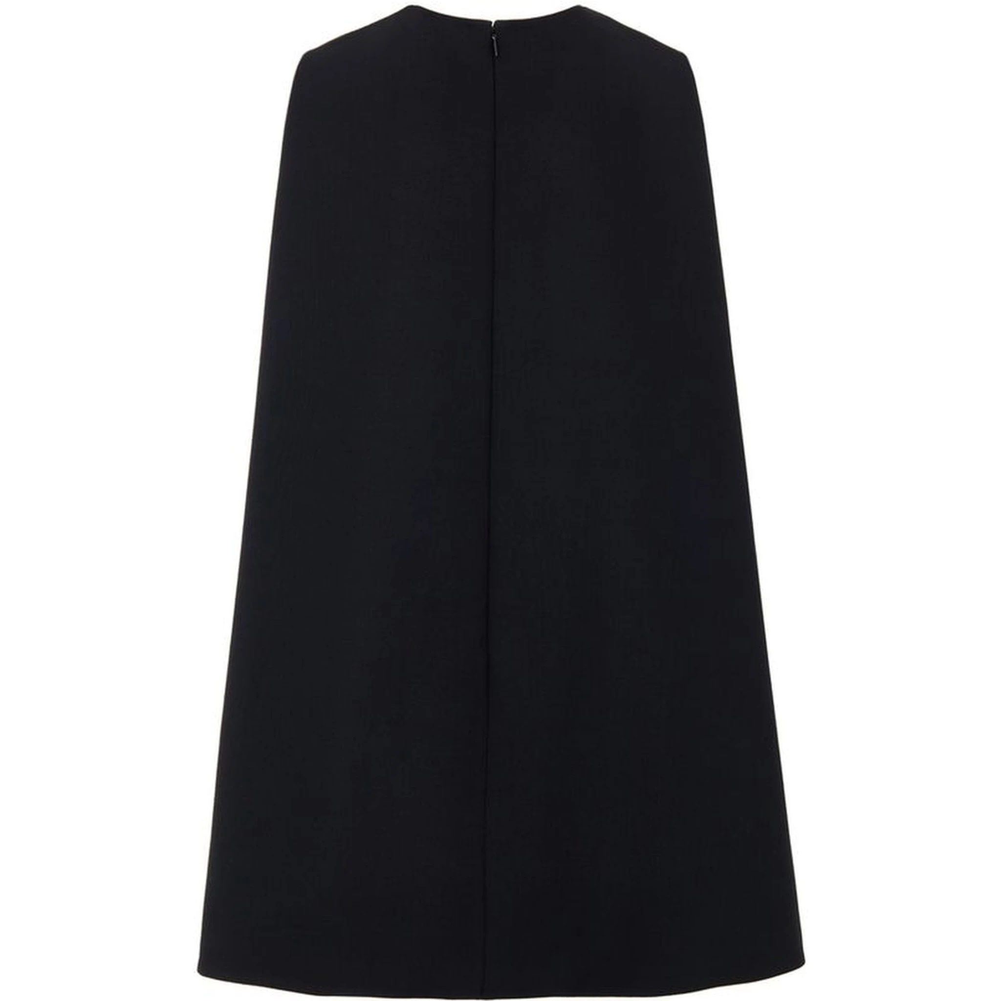 Black Wool Casual Dress