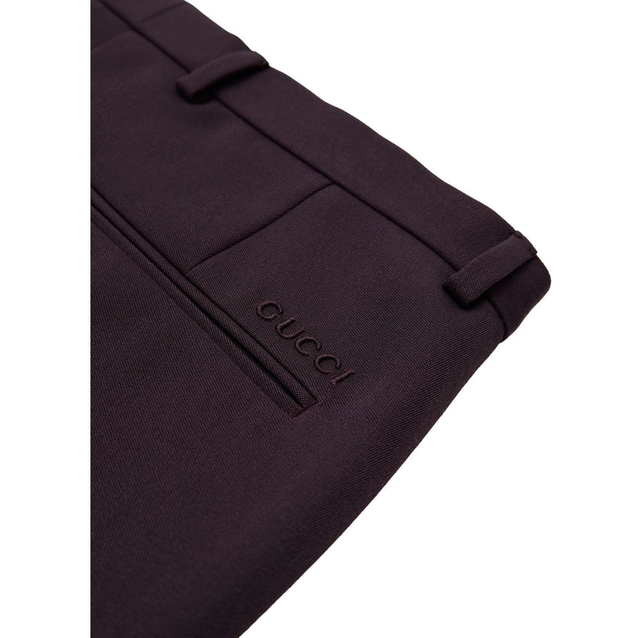 Bordeaux Wool Dress Pants