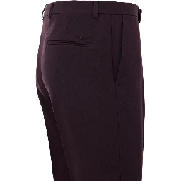 Bordeaux Wool Dress Pants