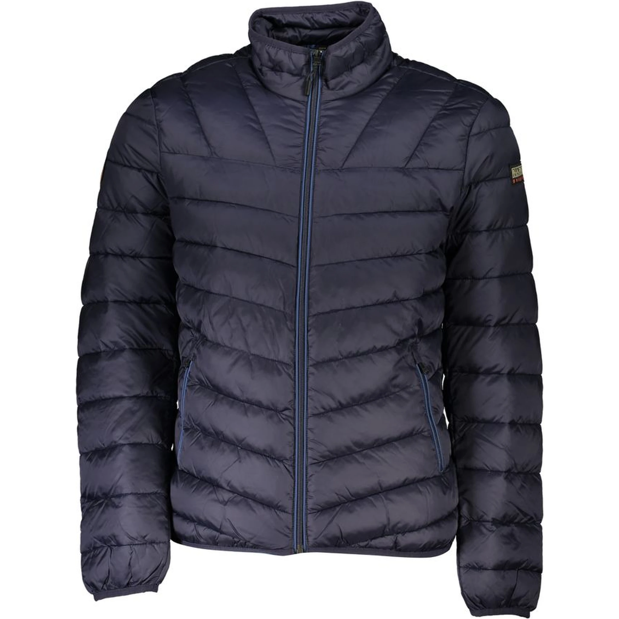 Blue Polyamide Men Jacket