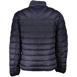 Blue Polyamide Men Jacket