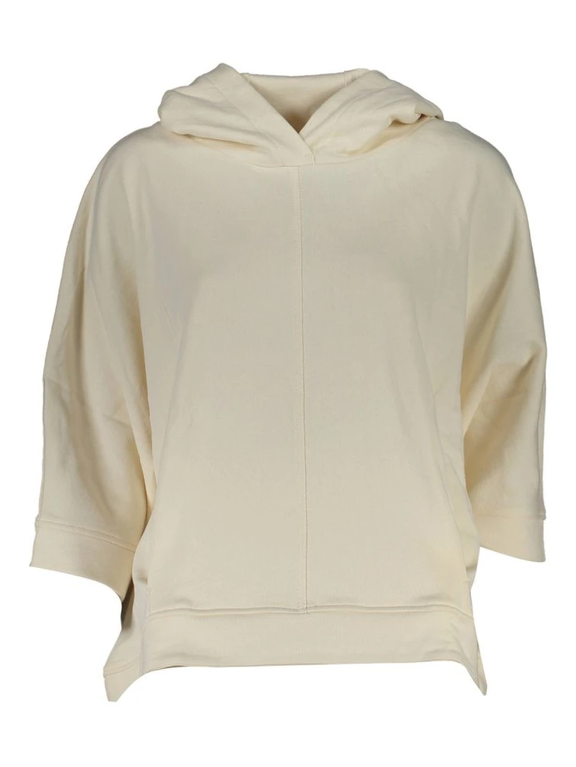 White Cotton Women's Hooded Sweater