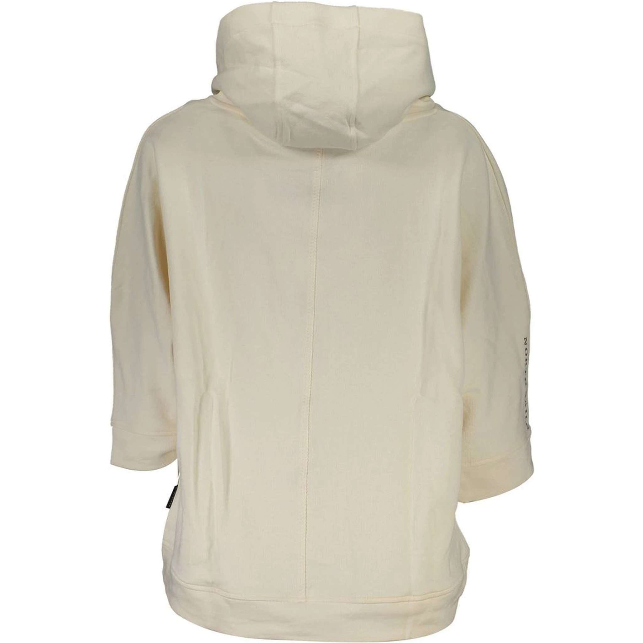 White Cotton Women's Hooded Sweater