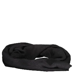 Black Cotton Men Scarf