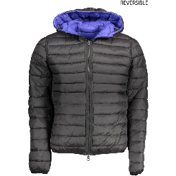 Blue Nylon Jackets & Coat