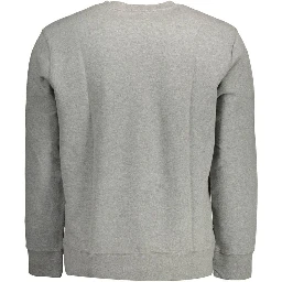 Gray Cotton Mens Sweater