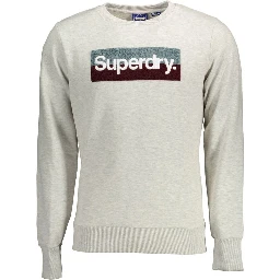 Gray Cotton Men Sweater